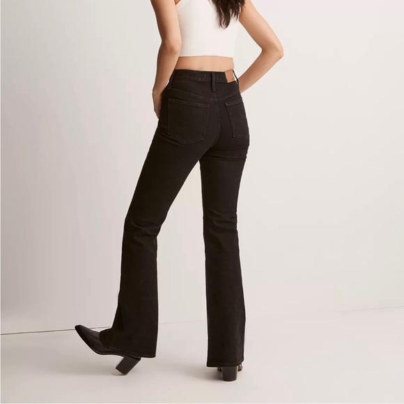 Madewell The Perfect Vintage Flare Jean in Sherborn Wash Size 27 Black - Picture 3 of 8